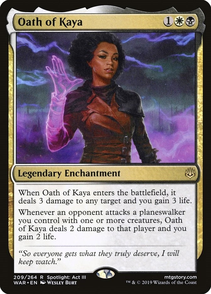 Image for Oath of Kaya (209) (War of the Spark) - Magic: The Gathering