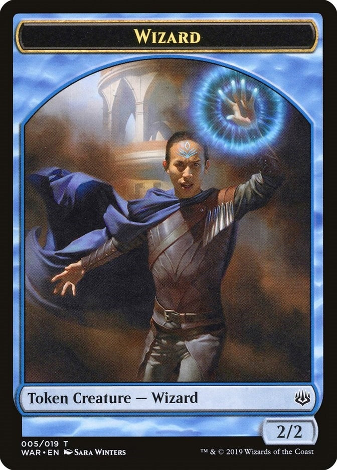 Image for Wizard Token (5) (War of the Spark) - Magic: The Gathering