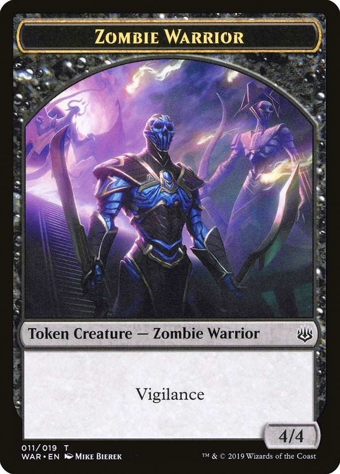 Image for Zombie Warrior Token (11) (War of the Spark) - Magic: The Gathering