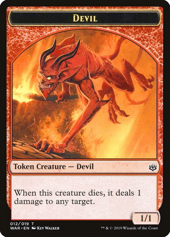 Image for Devil Token (12) (War of the Spark) - Magic: The Gathering