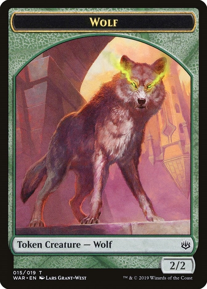 Image for Wolf Token (15) (War of the Spark) - Magic: The Gathering