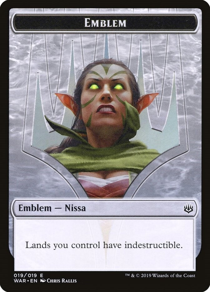 Image for Emblem - Nissa, Who Shakes the World (19) (War of the Spark) - Magic: The Gathering