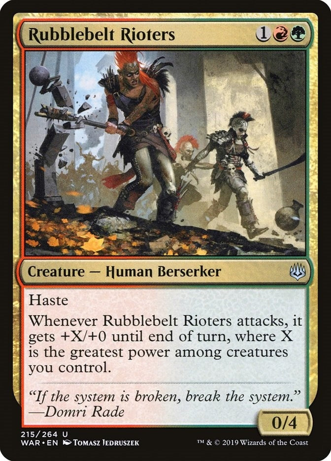 Rubblebelt Rioters (215) (War of the Spark)