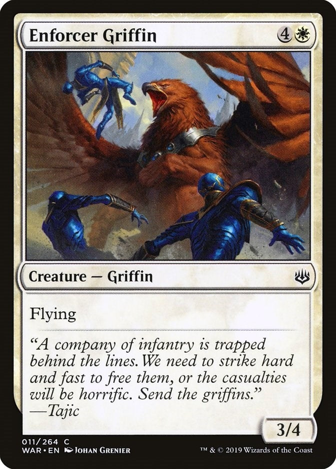 Image for Enforcer Griffin (11) (War of the Spark) - Magic: The Gathering