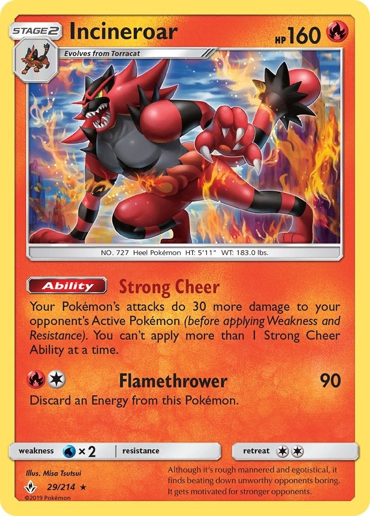 Incineroar (29/214) (SM - Unbroken Bonds)
