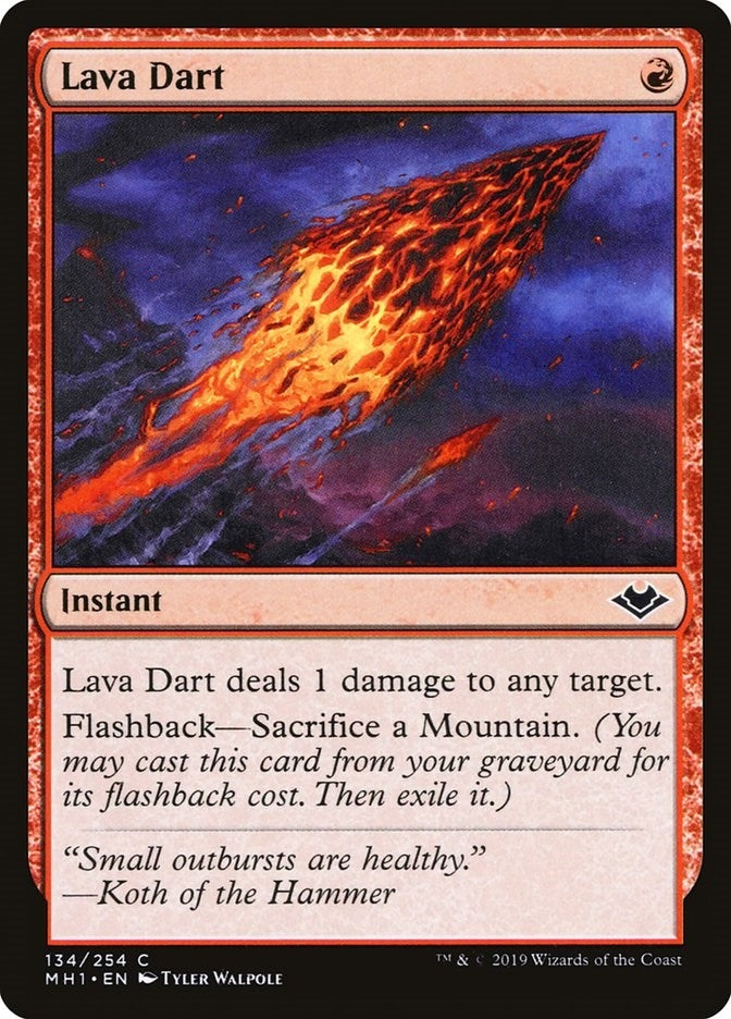 Image for Lava Dart (134) (Modern Horizons) - Magic: The Gathering