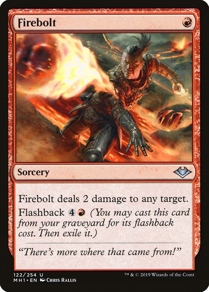Image for Firebolt (122) (Modern Horizons) - Magic: The Gathering