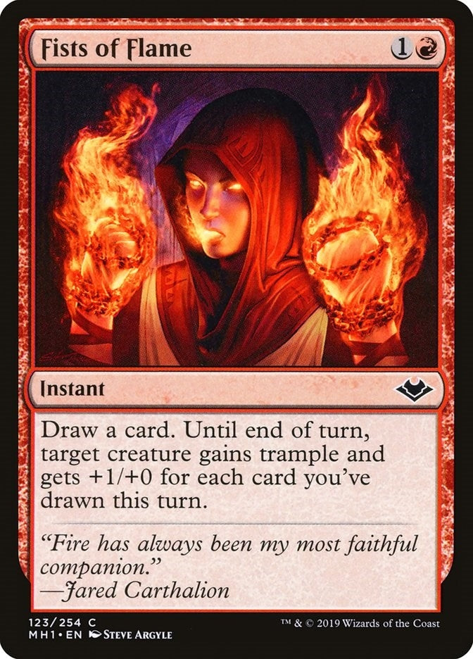 Image for Fists of Flame (123) (Modern Horizons) - Magic: The Gathering