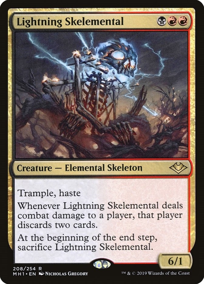 Lightning Skelemental (208) (Modern Horizons)