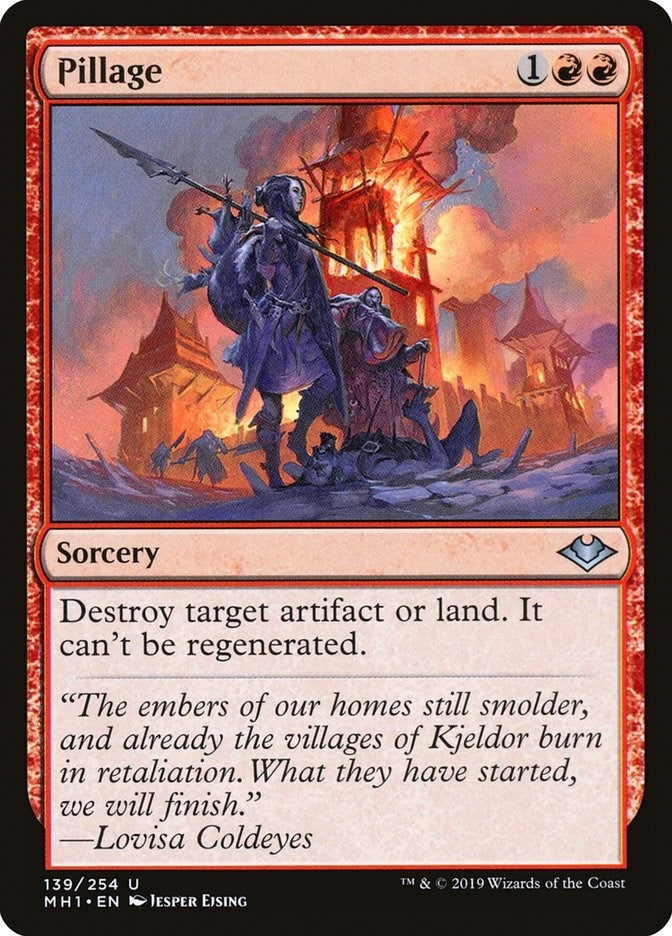 Image for Pillage (139) (Modern Horizons) - Magic: The Gathering