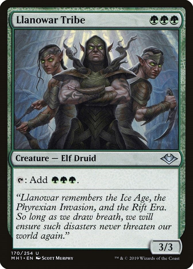 Llanowar Tribe (170) (Modern Horizons)