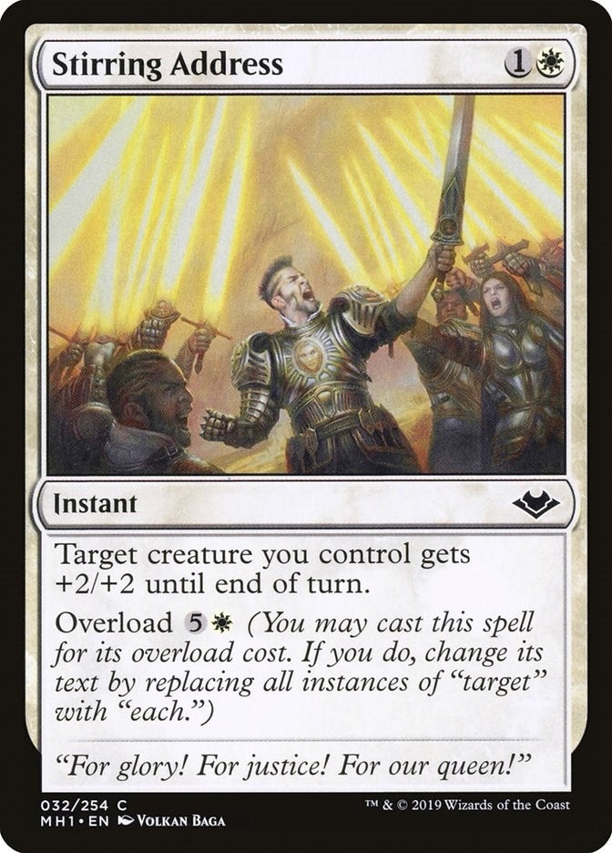 Image for Stirring Address (32) (Modern Horizons) - Magic: The Gathering