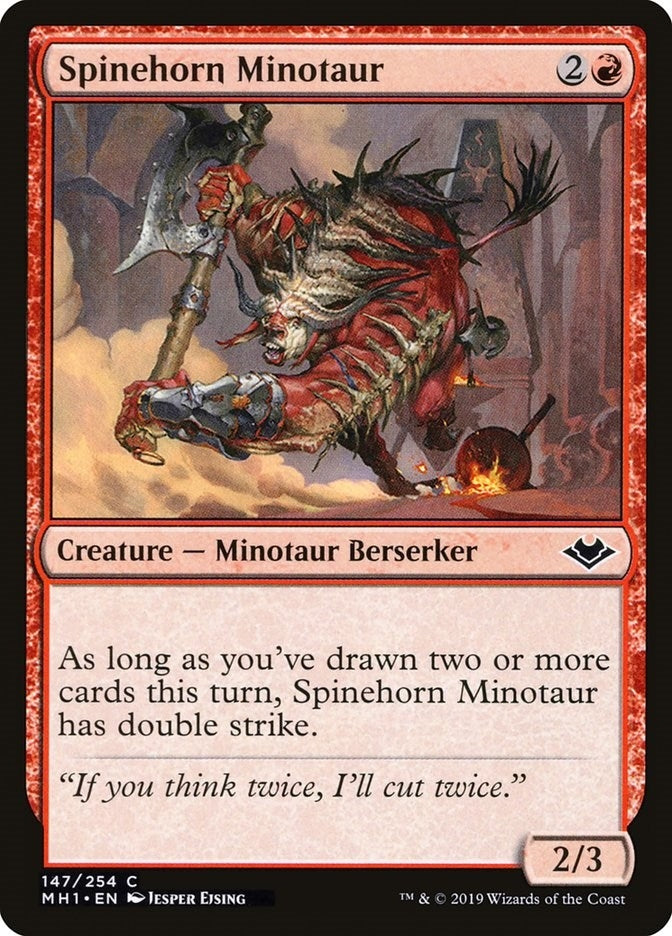 Image for Spinehorn Minotaur (147) (Modern Horizons) - Magic: The Gathering
