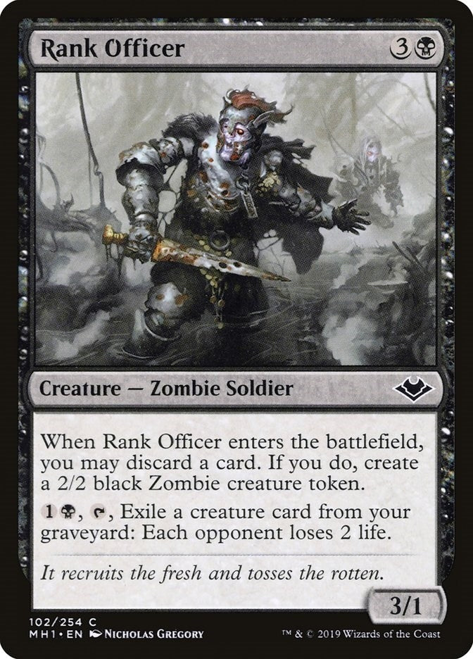 Image for Rank Officer (102) (Modern Horizons) - Magic: The Gathering