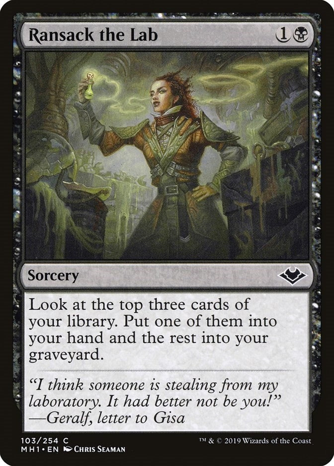 Image for Ransack the Lab (103) (Modern Horizons) - Magic: The Gathering