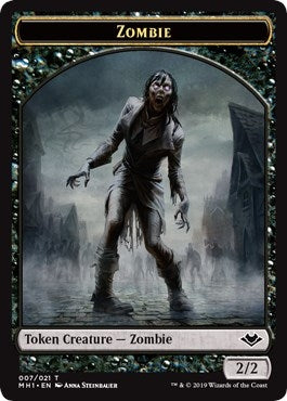 Zombie // Bear Double-Sided Token (7 // 11) (Modern Horizons)