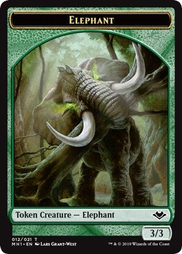 Elephant // Spirit Double-Sided Token (12 // 16) (Modern Horizons)