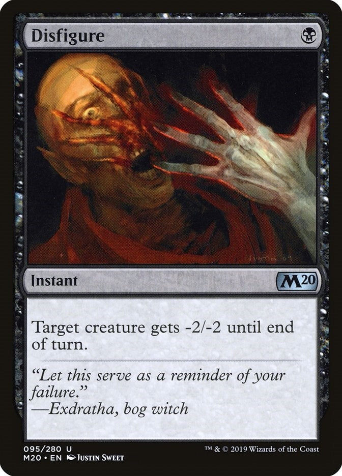 Image for Disfigure (95) (Core Set 2020) - Magic: The Gathering