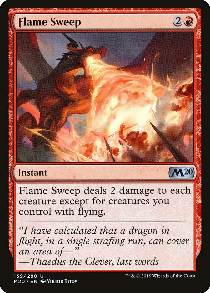 Image for Flame Sweep (139) (Core Set 2020) - Magic: The Gathering