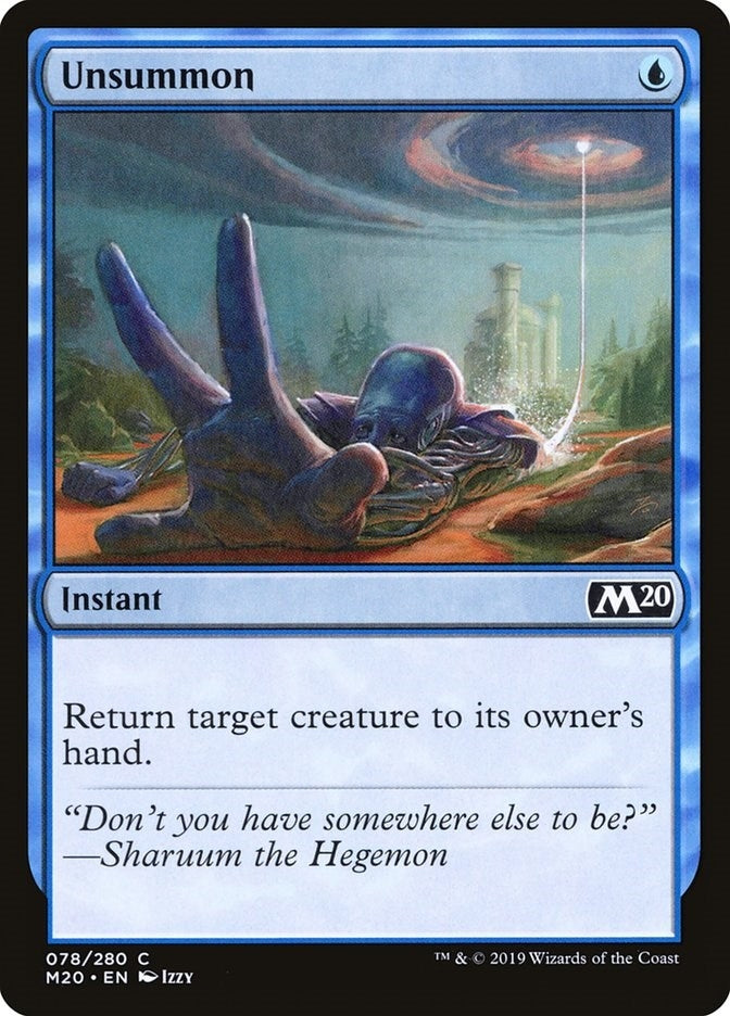 Image for Unsummon (78) (Core Set 2020) - Magic: The Gathering