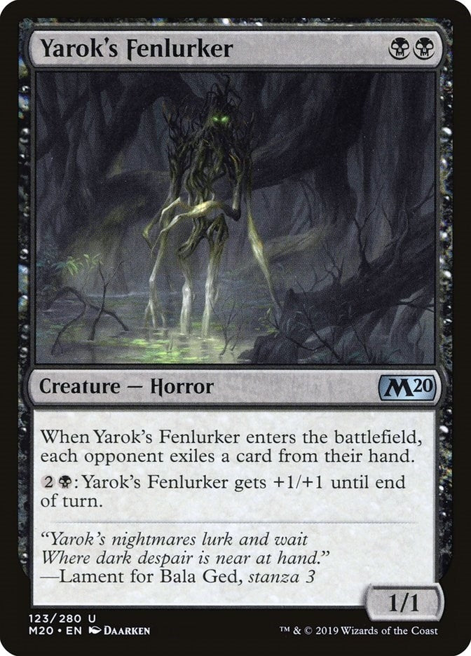 Yarok's Fenlurker (123) (Core Set 2020)