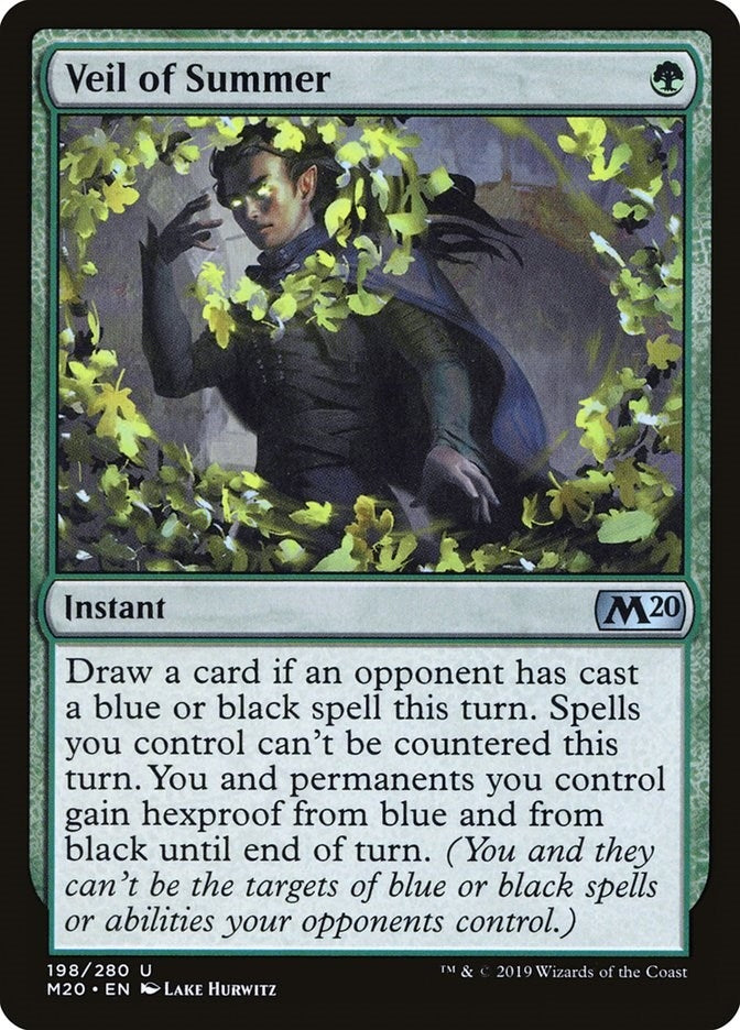 Image for Veil of Summer (198) (Core Set 2020) - Magic: The Gathering