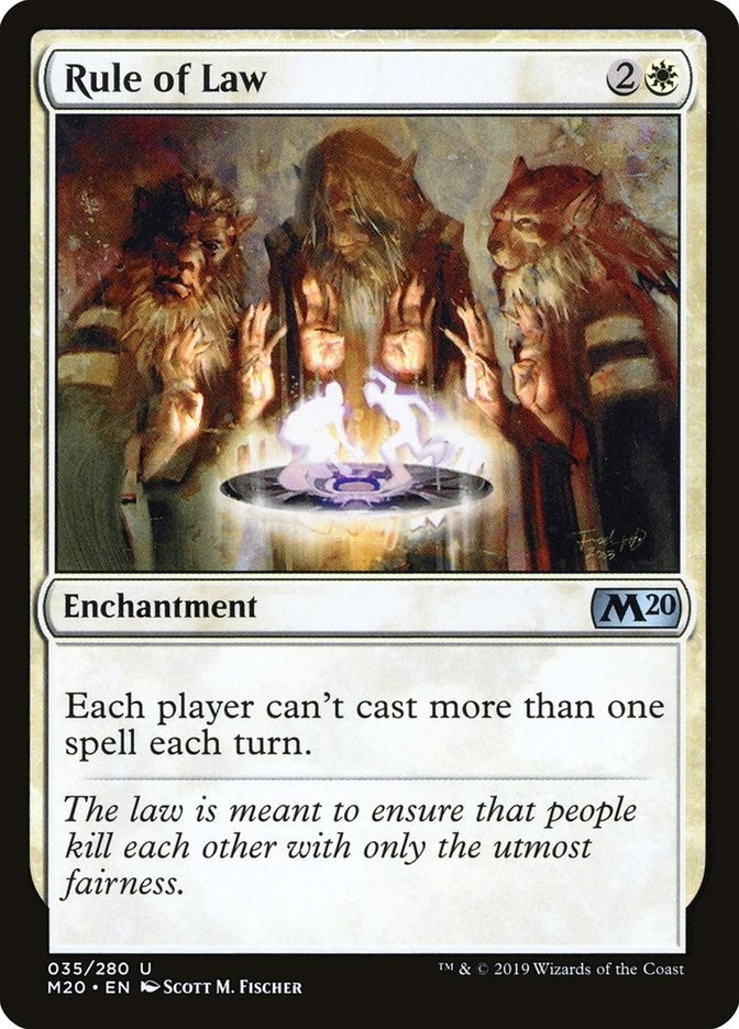 Image for Rule of Law (35) (Core Set 2020) - Magic: The Gathering