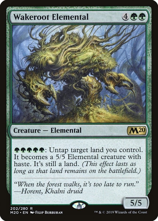 Image for Wakeroot Elemental (202) (Core Set 2020) - Magic: The Gathering