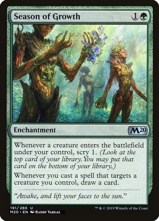 Image for Season of Growth (191) (Core Set 2020) - Magic: The Gathering