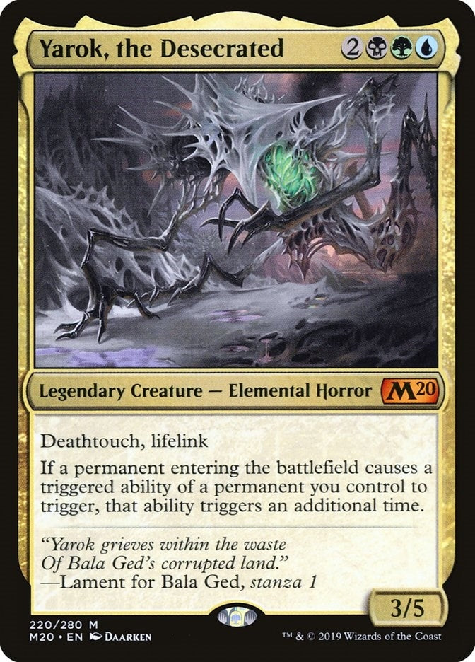 Image for Yarok, the Desecrated (220) (Core Set 2020) - Magic: The Gathering