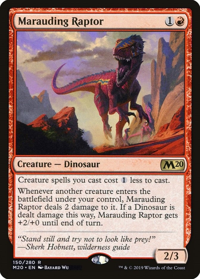 Image for Marauding Raptor (150) (Core Set 2020) - Magic: The Gathering