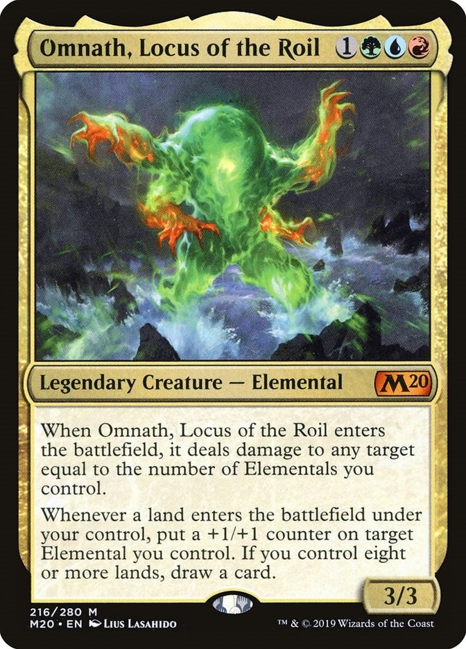 Image for Omnath, Locus of the Roil (216) (Core Set 2020) - Magic: The Gathering