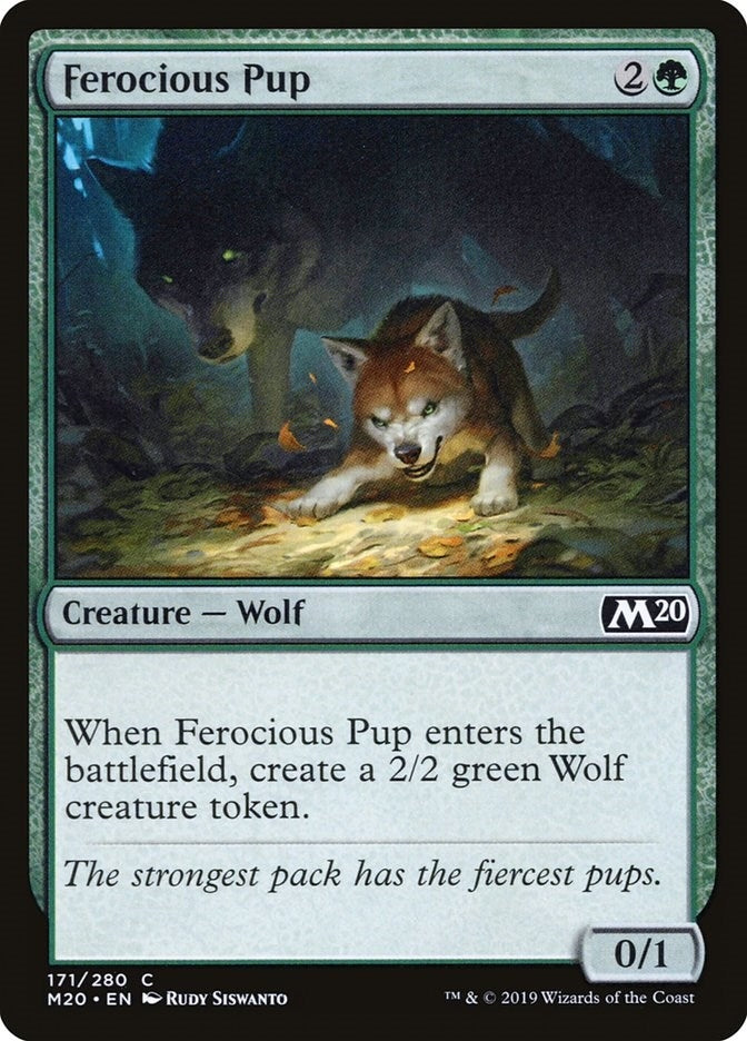 Image for Ferocious Pup (171) (Core Set 2020) - Magic: The Gathering