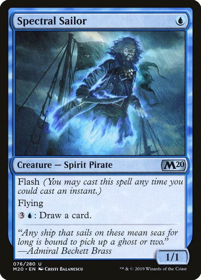Image for Spectral Sailor (76) (Core Set 2020) - Magic: The Gathering