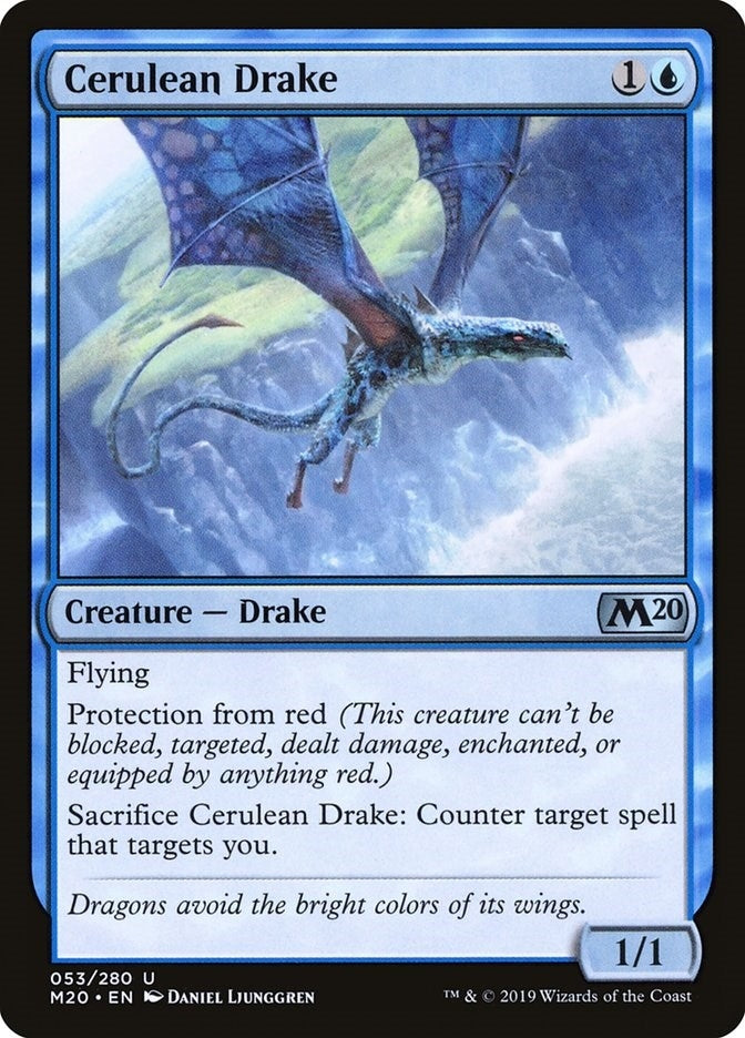 Image for Cerulean Drake (53) (Core Set 2020) - Magic: The Gathering