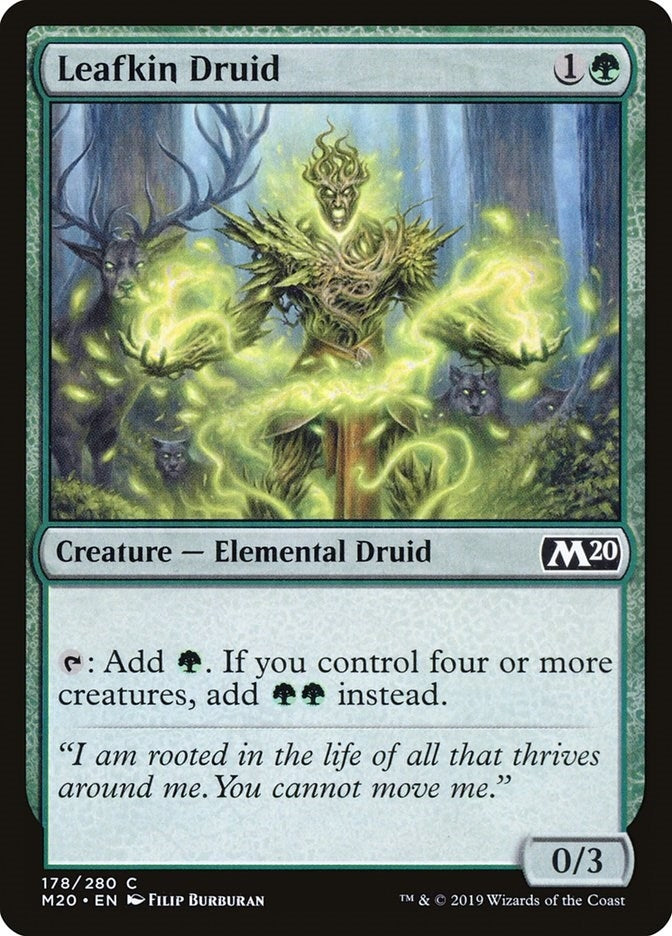 Image for Leafkin Druid (178) (Core Set 2020) - Magic: The Gathering