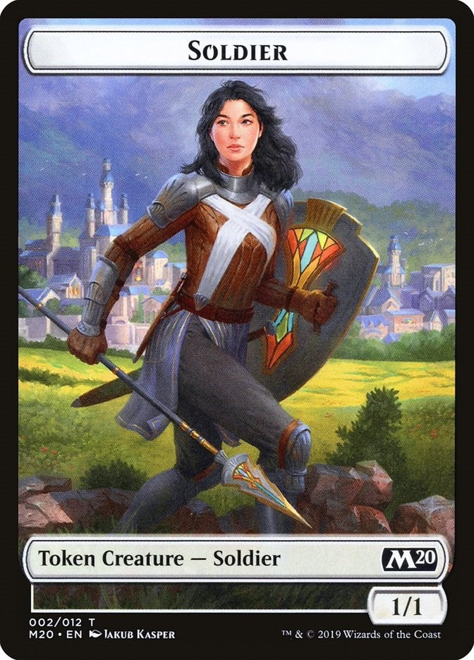 Image for Soldier Token (2) (Core Set 2020) - Magic: The Gathering