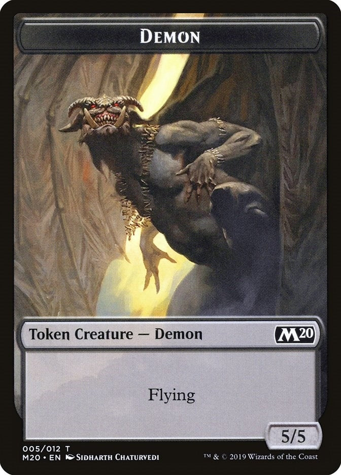 Image for Demon Token (5) (Core Set 2020) - Magic: The Gathering