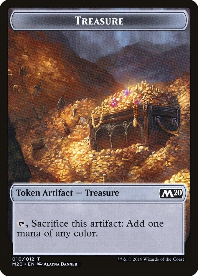 Image for Treasure Token (10) (Core Set 2020) - Magic: The Gathering