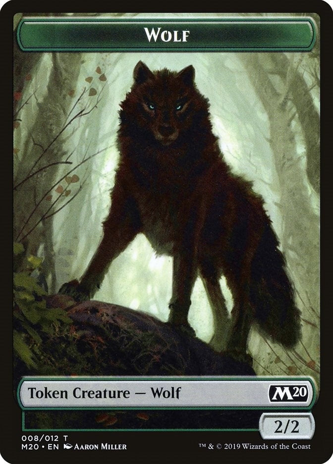 Image for Wolf Token (8) (Core Set 2020) - Magic: The Gathering