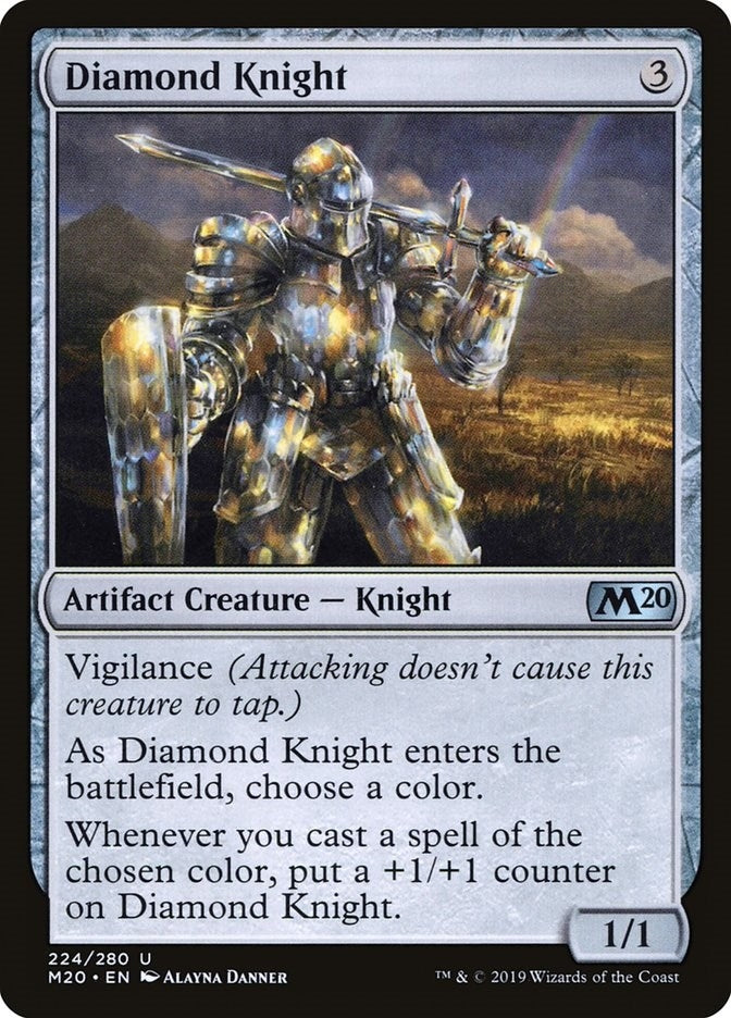 Image for Diamond Knight (224) (Core Set 2020) - Magic: The Gathering