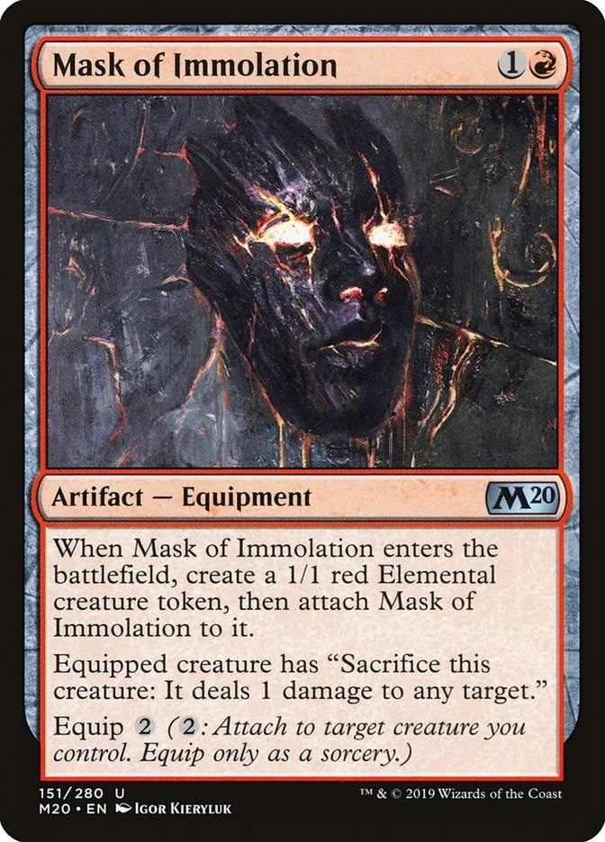 Image for Mask of Immolation (151) (Core Set 2020) - Magic: The Gathering