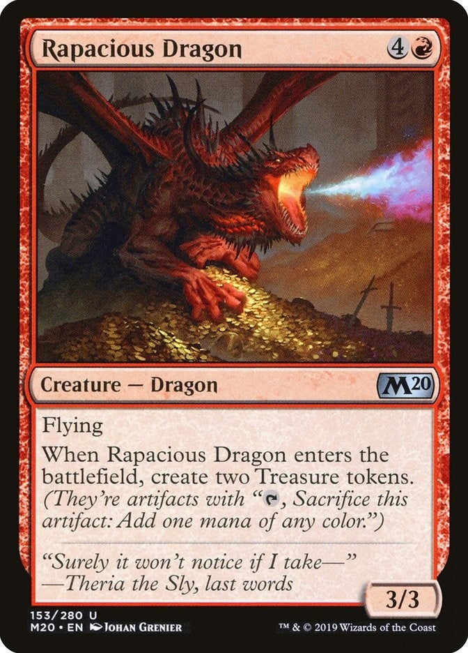 Image for Rapacious Dragon (153) (Core Set 2020) - Magic: The Gathering