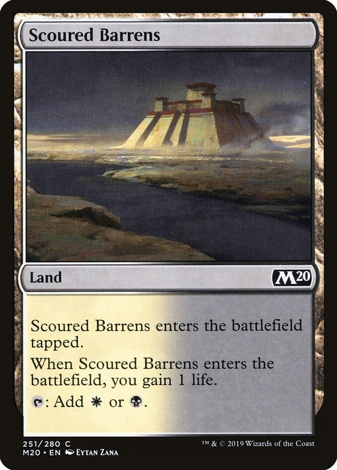 Scoured Barrens (251) (Core Set 2020)