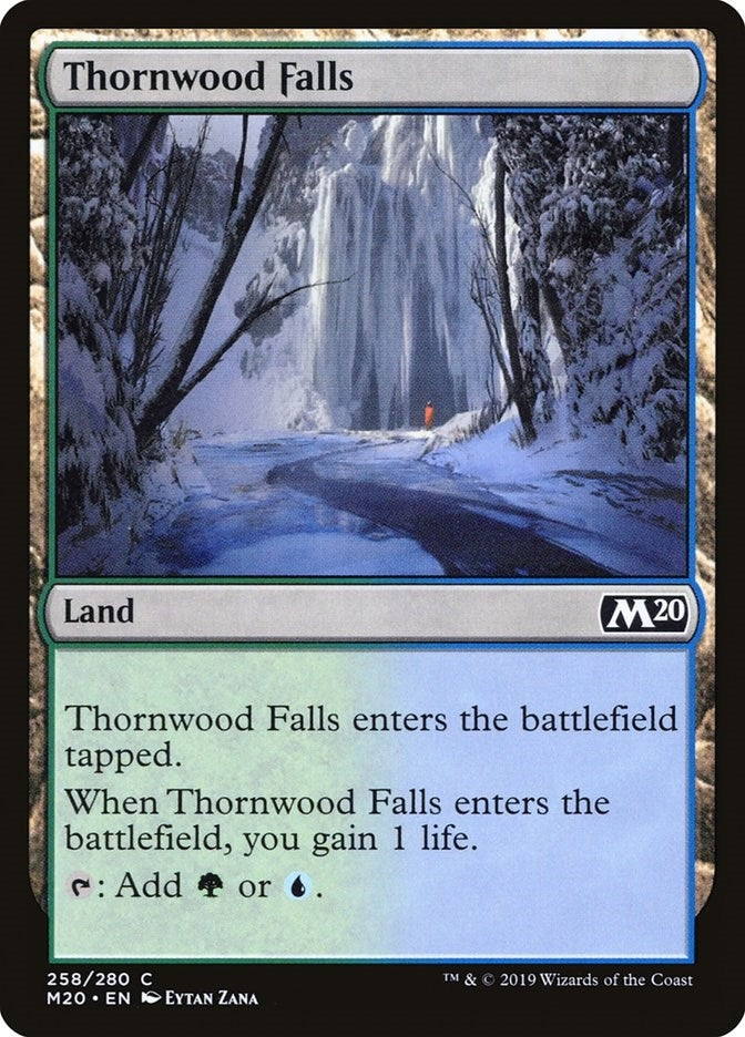 Image for Thornwood Falls (258) (Core Set 2020) - Magic: The Gathering