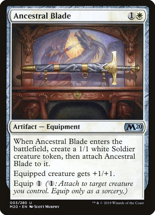 Image for Ancestral Blade (3) (Core Set 2020) - Magic: The Gathering