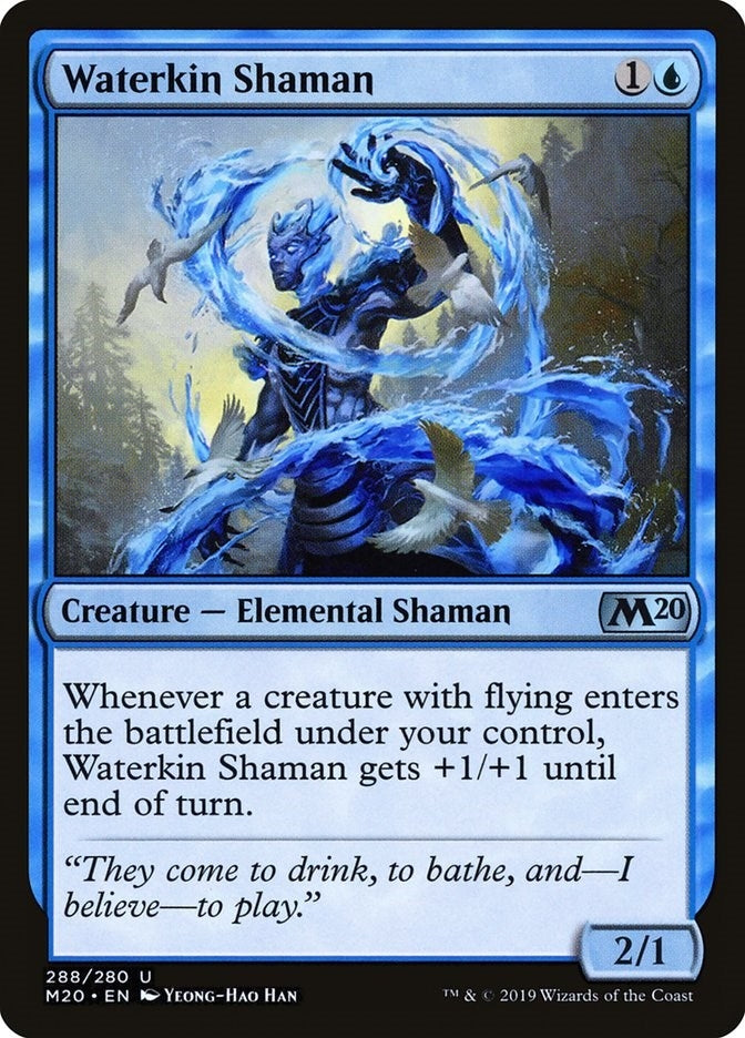 Image for Waterkin Shaman (288) (Core Set 2020) - Magic: The Gathering