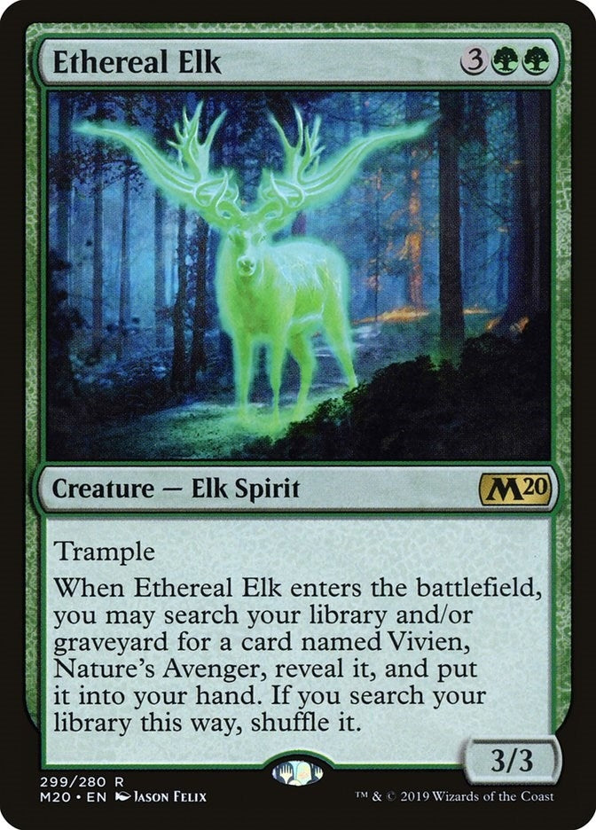 Image for Ethereal Elk (299) (Core Set 2020) - Magic: The Gathering