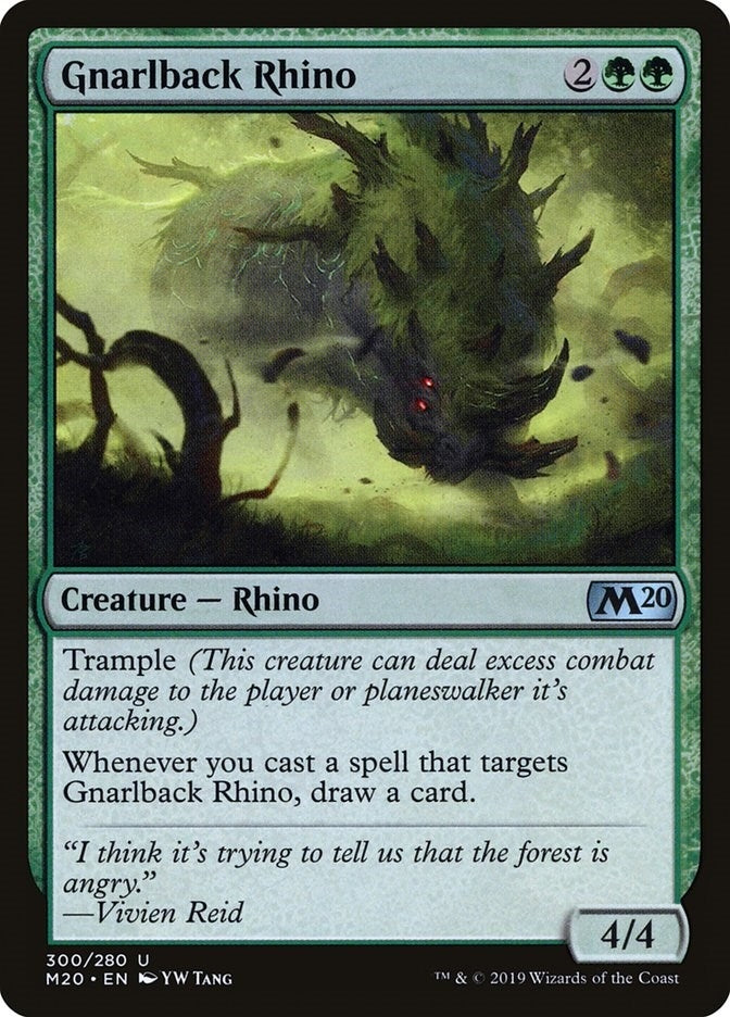 Image for Gnarlback Rhino (300) (Core Set 2020) - Magic: The Gathering