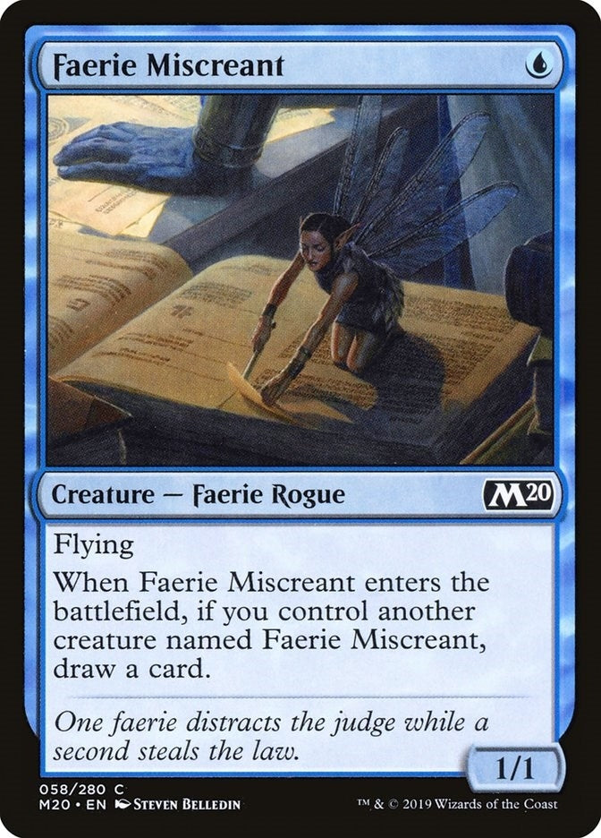 Image for Faerie Miscreant (58) (Core Set 2020) - Magic: The Gathering